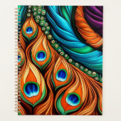 Peacock Swirl Planner Planer (Vorderseite)