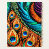 Peacock Swirl Planner Planer (Rückseite)