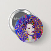 Peacock Tance Button (Vorne & Hinten)