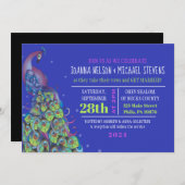 Peacock Thema Hochzeit Einladung Party Einladung B (Vorne/Hinten)