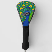 Peacock Themed Golf Driver Cover Headcover (Vorderseite)