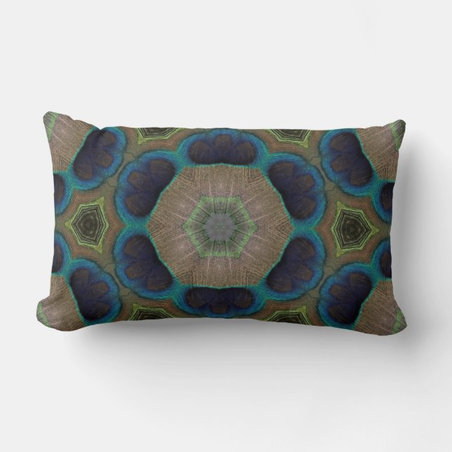 Peacock Throw Pillow Lendenkissen (Vorderseite)