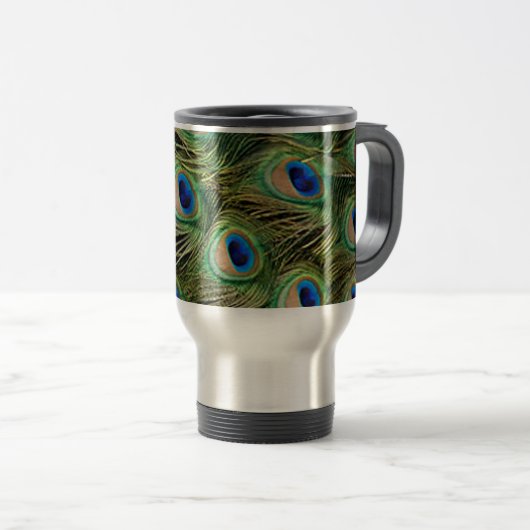 Peacock Travel Mug Reisebecher (VorderseiteRechts)