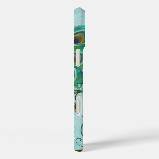Peacock Tree Birdcage Damask iTouch Case (Rückseite / Rechts)