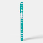 Peacock Turquoise Arrows Pattern Case-Mate iPhone Hülle (Rückseite / Links)