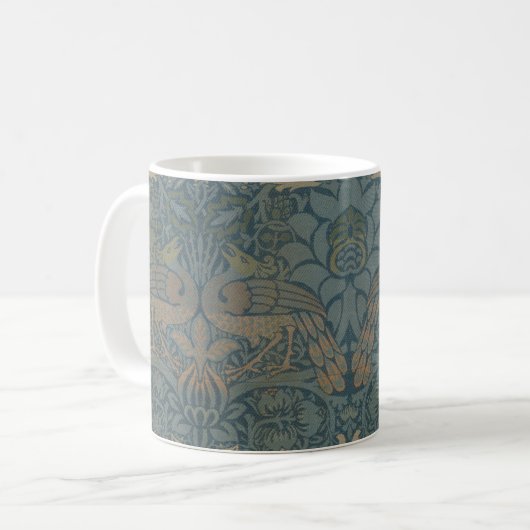 Peacock und Dragon von William Morris Kaffeetasse (Vorderseite Links)