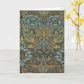 Peacock und Dragon (von William Morris) Karte (Gelbe Blume)
