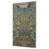 Peacock und Dragon (von William Morris) Klemmbrett (Links)