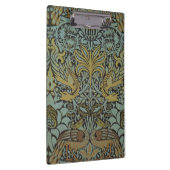 Peacock und Dragon (von William Morris) Klemmbrett (Rechts)
