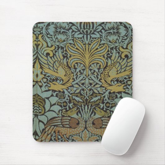 Peacock und Dragon (von William Morris) Mousepad (Mit Mouse)