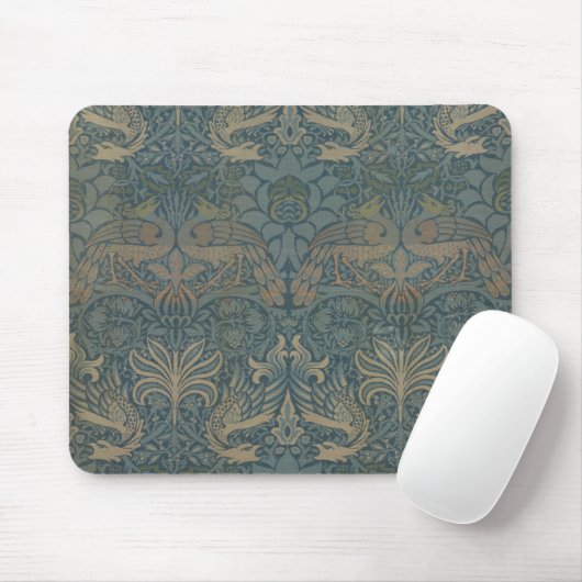 Peacock und Dragon von William Morris Mousepad (Mit Mouse)