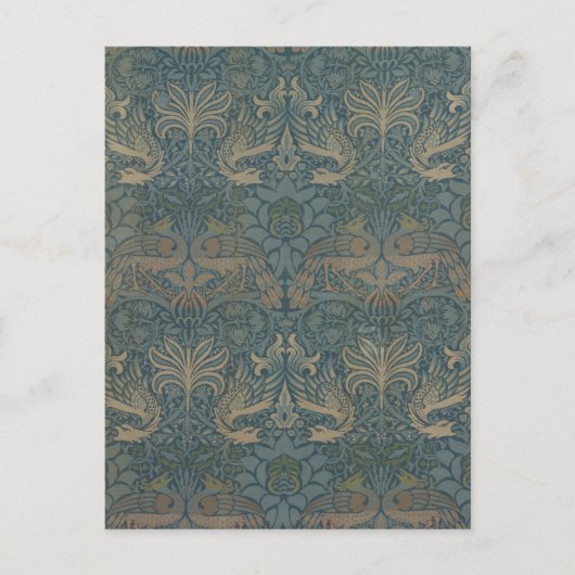 Peacock und Dragon von William Morris Postkarte (Vorderseite)