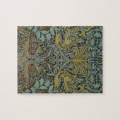 Peacock und Dragon (von William Morris) Puzzle (Horizontal)