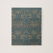Peacock und Dragon von William Morris Puzzle (Vertikal)