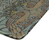 Peacock und Dragon (von William Morris) Schneidebrett (Ecke)