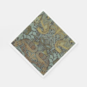 Peacock und Dragon (von William Morris) Serviette (Ecke)
