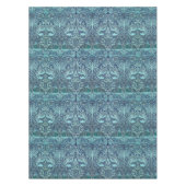 Peacock und Dragon William Morris Navy Blue Floral Tischdecke (Vorderseite)