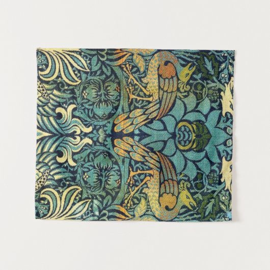 Peacock und Dragon William Morris Wandteppich (Vorderseite (Horizontal))