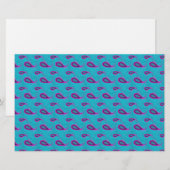 Peacock und Magenta Paisley Pattern Briefpapier (Vorne/Hinten)
