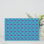 Peacock und Magenta Paisley Pattern Briefpapier (Stehend Vorderseite)