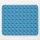 Peacock und Magenta Paisley Pattern Mousepad
