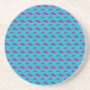 Peacock und Magenta Paisley Pattern Untersetzer