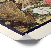 Peacock und Peonys Vintage japanische Kunst Poster (Ecke)