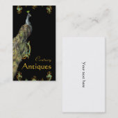 Peacock und Scrolls Business Visitenkarte (Vorne/Hinten)