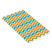 Peacock Vibrant Tribal Zigzag Magnet (Rechte Seite)