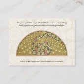 Peacock Vineyard Damaskus Tischdecken Platzkarten (Rückseite)