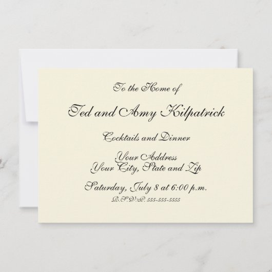 Peacock Vintages blaues Meer Einladung (Rückseite)