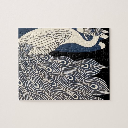 Peacock Vintages blaues Meer Puzzle (Horizontal)