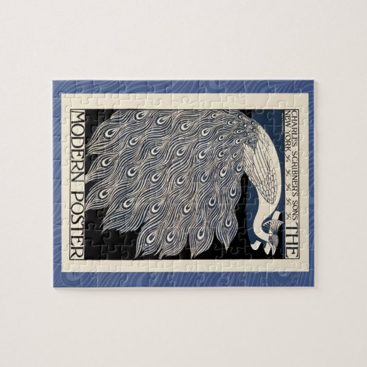 Peacock Vintages blaues Meer Puzzle (Horizontal)
