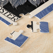 Peacock Vintages blaues Meer Puzzle (Seite)