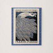 Peacock Vintages blaues Meer Puzzle (Vertikal)