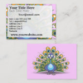 Peacock Visitenkarte (Vorne/Hinten)