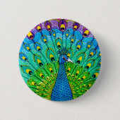 Peacock-Vogelanimation Button (Vorderseite)