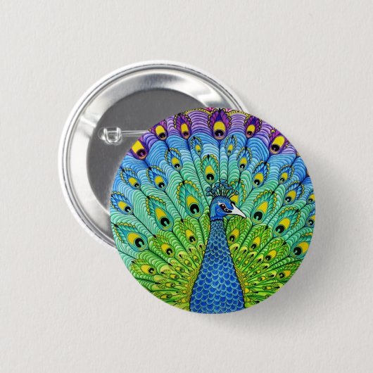 Peacock-Vogelanimation Button (Vorne & Hinten)