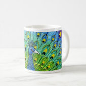 Peacock-Vogelanimation Kaffeetasse (VorderseiteRechts)