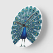 Peacock Wall Clock – Elegant Decorative Timepiece Runde Wanduhr (Winkel)