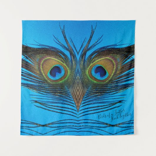 Peacock Wandteppich (Vorderseite)