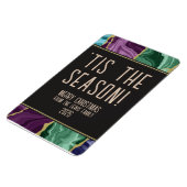 Peacock Watercolor Agate Magnet (Linke Seite)