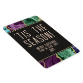 Peacock Watercolor Agate Magnet (Rechte Seite)