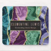 Peacock Watercolor Agate V1 Anpassbar