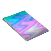 Peacock Waves Spiral Foto Notebook Notizblock (Rechte Seite)