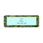 Peacock Wedding Address Labels (Vorne)