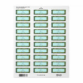 Peacock Wedding Address Labels (Vorne)