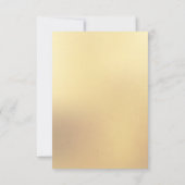 Peacock Wedding Elegant Floral RSVP Karte (Rückseite)