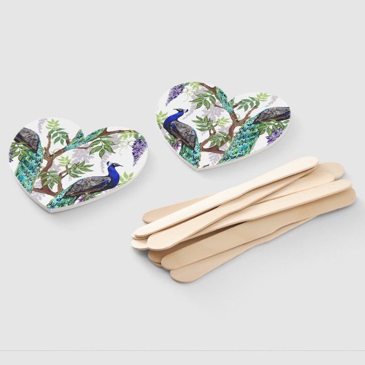 Peacock Wedding Fächer (Non-assembled)