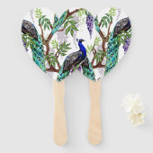 Peacock Wedding Fächer (Vorne und Hinten)